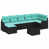 Coussin bleu / cadre noir est en rupture de stock