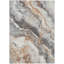 Machine Washable Indoor/Outdoor Cinead ACN1709 Silver Rug-104723716