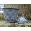 Lattice Urn in Black with White-2046116235