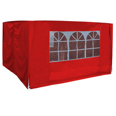 Adrialys Dakota Fields Red Fabric Side Wall for Gazebo