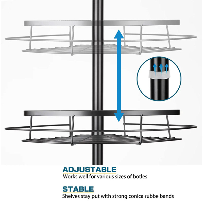 Steel Freestanding Over The Toilet Storage, Black