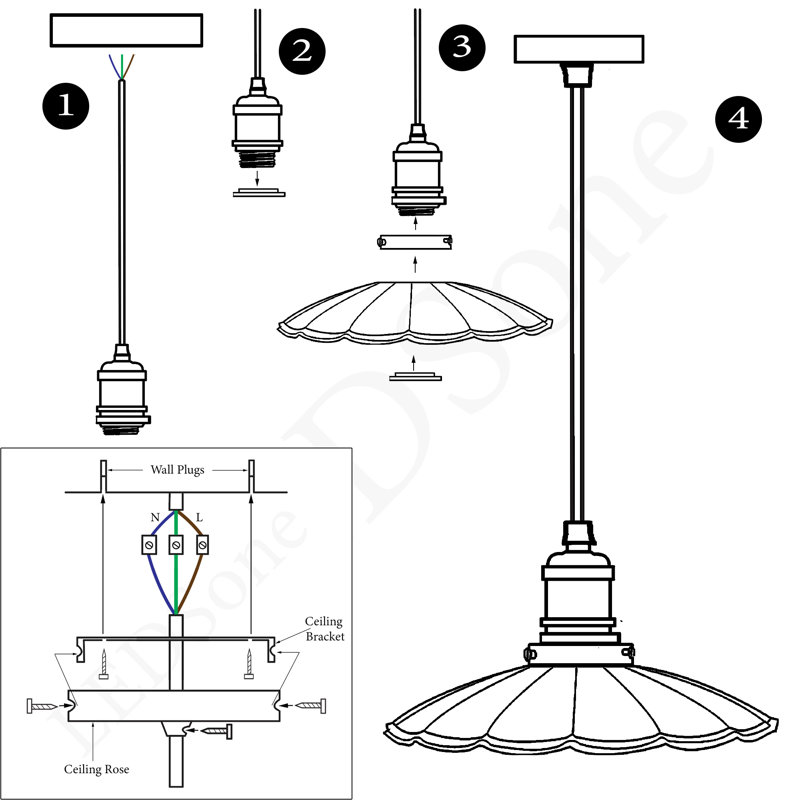 Highland 1 - Light Black Dome Pendant