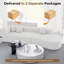Canapé incurvé de style moderne, canapé rembourré en velours côtelé sans os avec 3 coussins, canapé modulaire incurvé surdimensionné pour le salon-245440240
