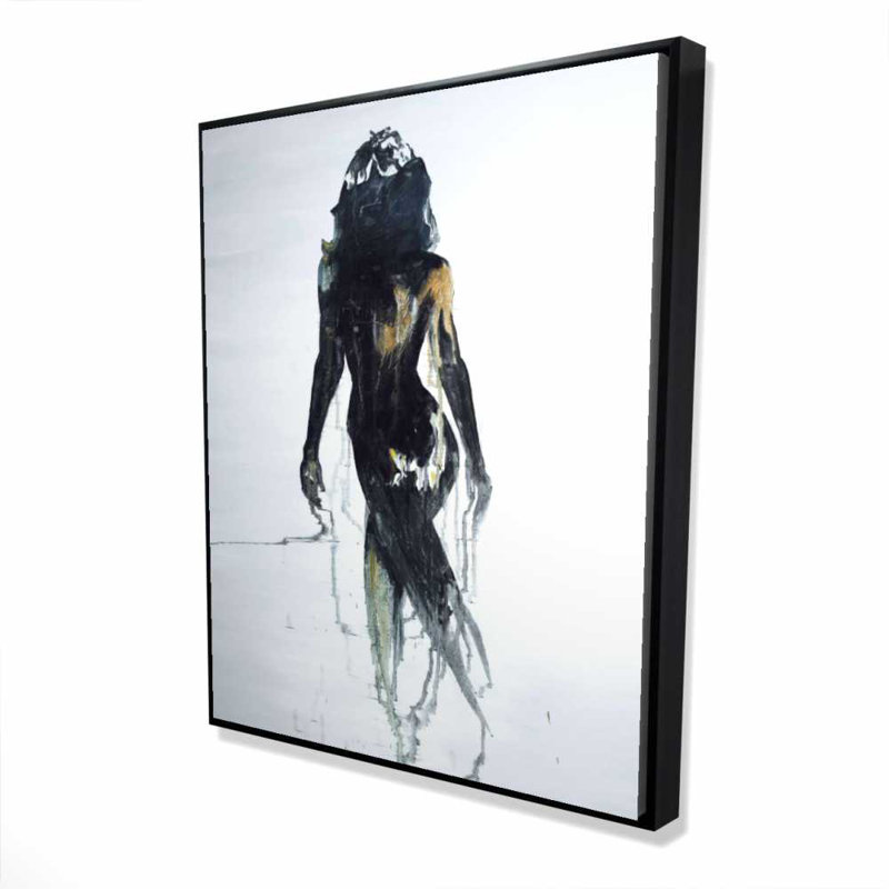 Abstract  Silhouette Canvas | Black Framed Home Decor
