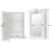 Single-door Mirror Bathroom Wall Cabinet (white) - Mdf Wall-mounted Storage Shelf With Magnetic Lock, Space-saving For Toiletries