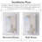 Rectangular Recessed Or Wall Mount Aluminum Frameless Medicine Cabinet Mirror With Adjustable Glass Shelves-883563183