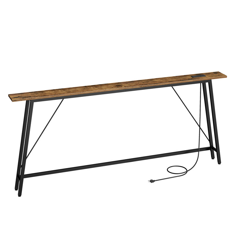 Sneed Console Table with Power Outlets, 32.3" H x 70.9" W x 5.9" D