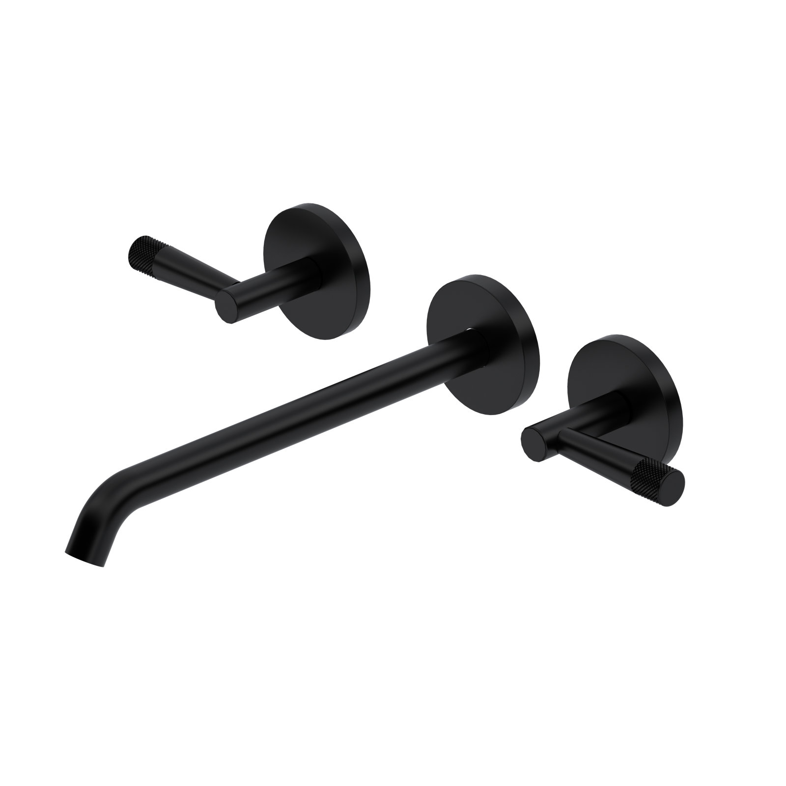Terrell Wall Roman Tub Faucet, Matte Black