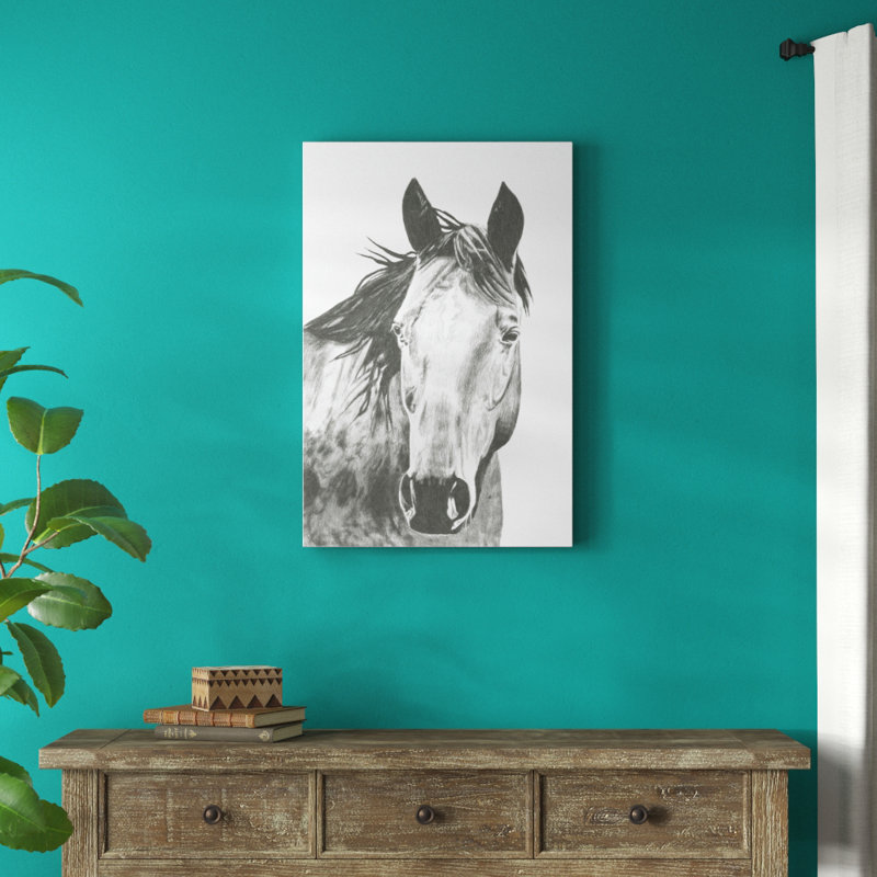 «Wildlife Snapshot: Horse I», reproduction d'art sur toile, H 36 po x l 24 po