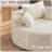 55.5'' Round Corduroy Foam Lounge Chair with Pillows, Oversized Upholstered Floor Sofa for Living Room & Bedroom-128966218