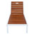 Adjustable Patio Chaise Lounges, Acacia Wood Modern Poolside Chair