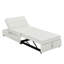 Canapé-lit 4 en 1, repose-pieds pliant multifonctionnel avec poche de rangement et port USB pour petit appartement, salon