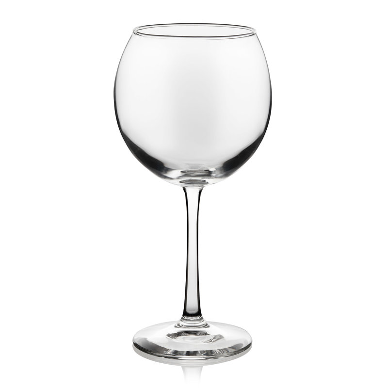 Libbey Vina Clear Glass Balloon Red Wine Glasses Set of 6