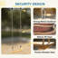 HOMCOM Wood@@Rope Swing Seat