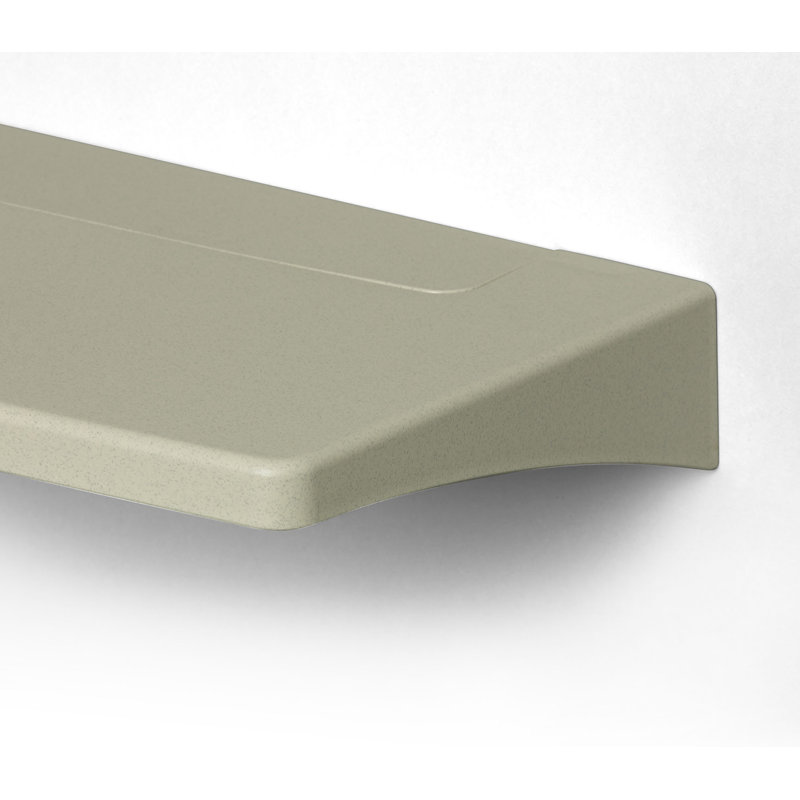 Deundray Plastic / Acrylic Floating Shelf, Wheat