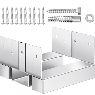 10 Pcs 6x6 Post Base Bracket Post Anchor for Concrete Inner Size 5.49x5.57 in
