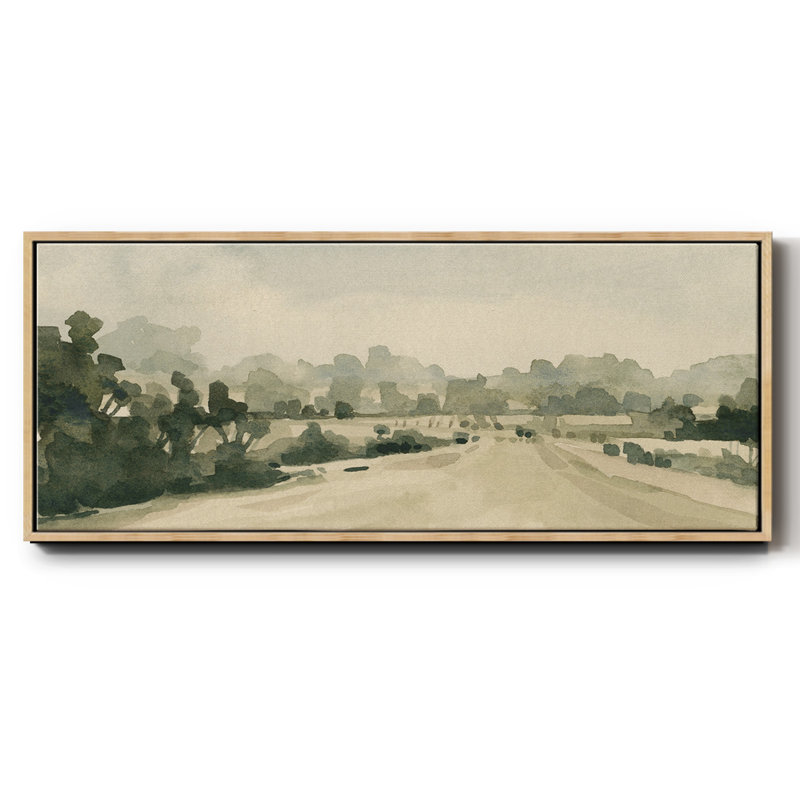 Rural Roads I- Framed Canvas