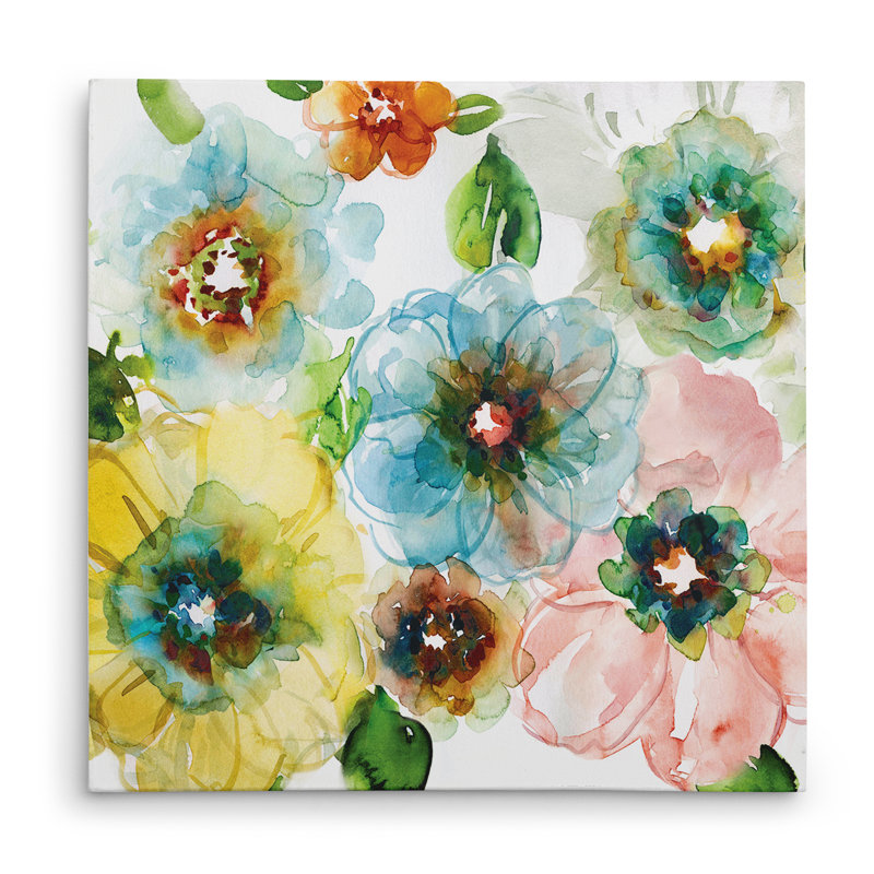 «Blooming of Spring II» - reproduction, H 16 po x l 16 po x P 1,5 po, Toile tendue