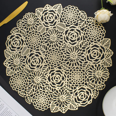 Ensemble de 6 napperons ronds pour table de salle à manger