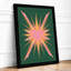 Radiant Starburst Retro - Framed Print-2066988562-2066988564