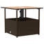 Square Wicker Outdoor Coffee Table With Umbrella Hole , 55cm cm W 55cm cm D