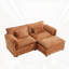 Grand tissu d'ameublement modulaire moderne en L en chenille SOFA-37068660-37068657-37068668