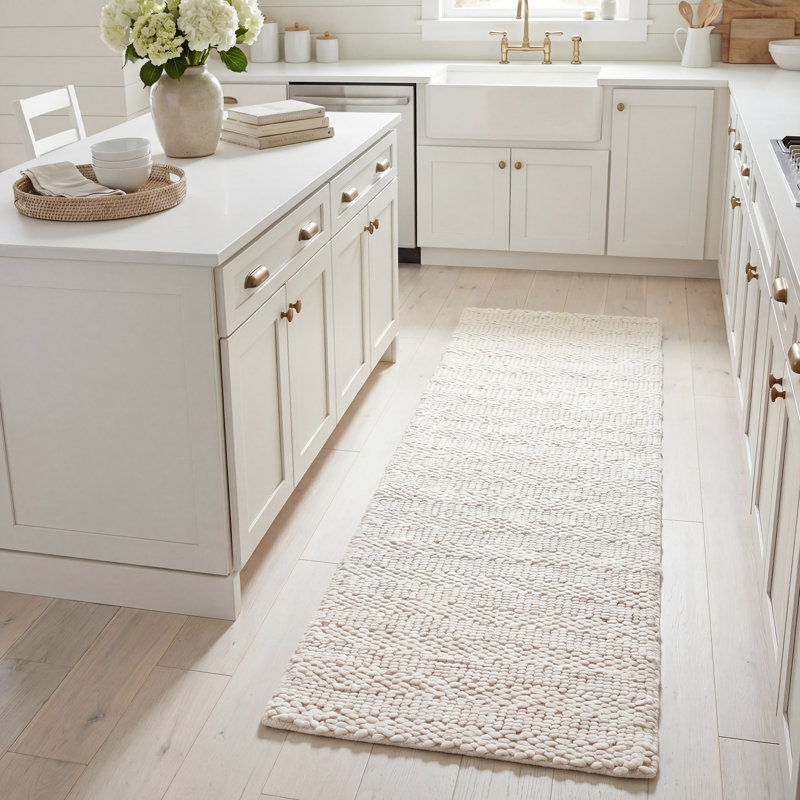 Eco-Smart Hand-Woven Bleach Area Rug, Runner 2'3" x 8'