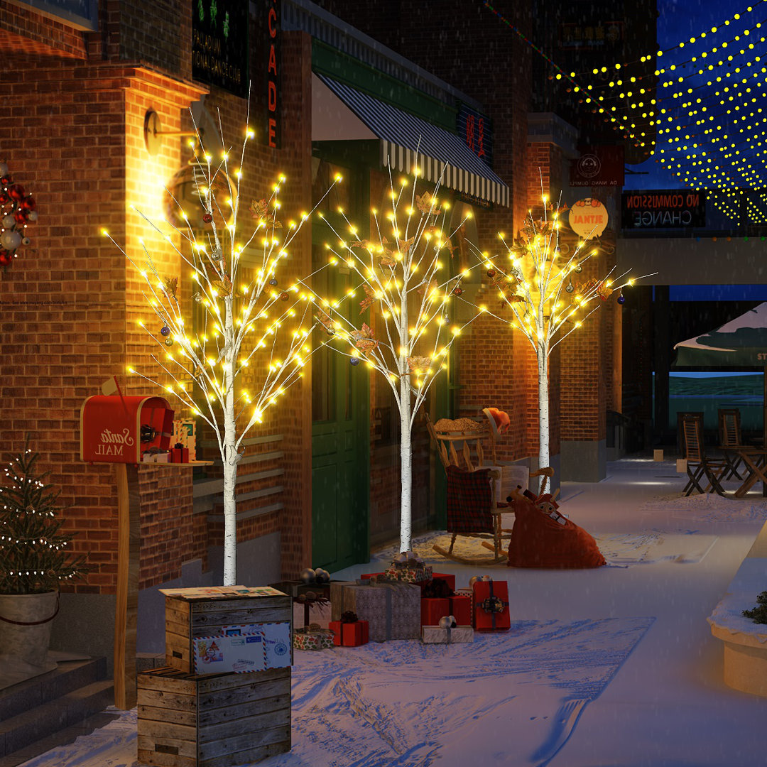 6' Lighted Maple Tree Christmas Tree The Holiday Aisle®