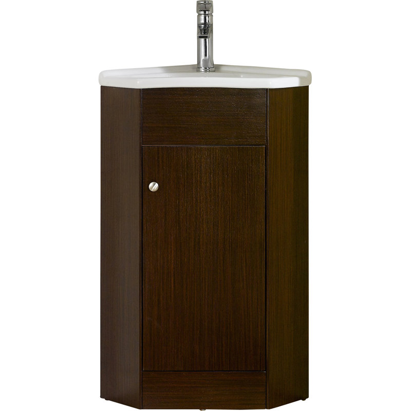 Ensemble de meuble-lavabo simple 22 po Jorri, Wengé