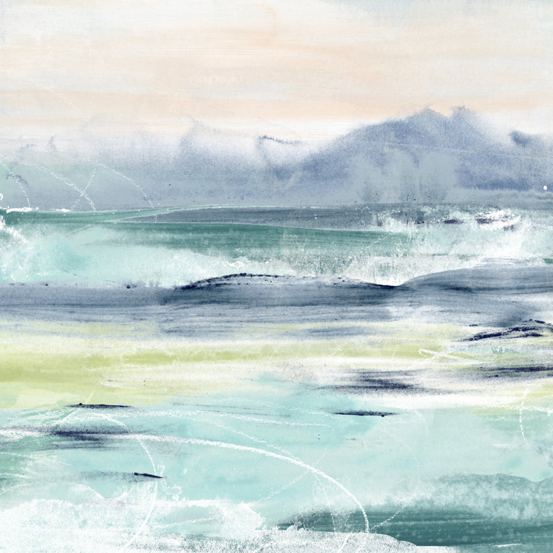 Beach Tides I - Wrapped Canvas Painting, 76cm H x 76cm W