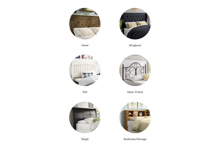 Collage of headboard designs