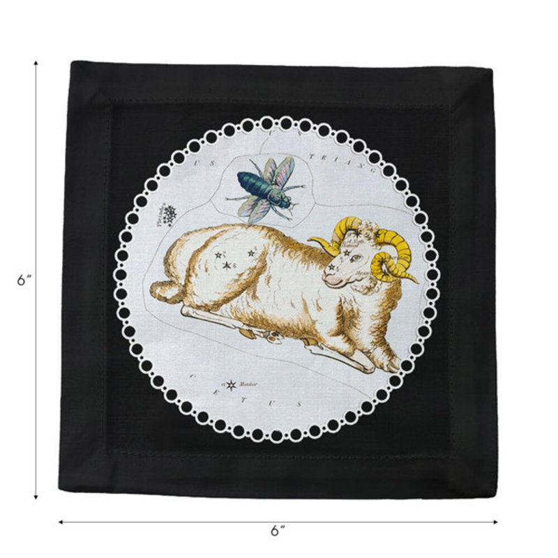 Square Napkins, Black
