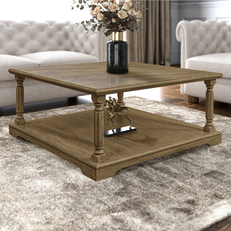 Allanton Square Coffee Table, Antique Oak