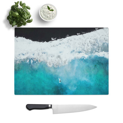 Glass Leaving The Beach Chopping Board