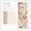 Papier peint floral oiseaux traditionnels