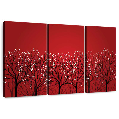 Harnek, forêt rouge abstraite