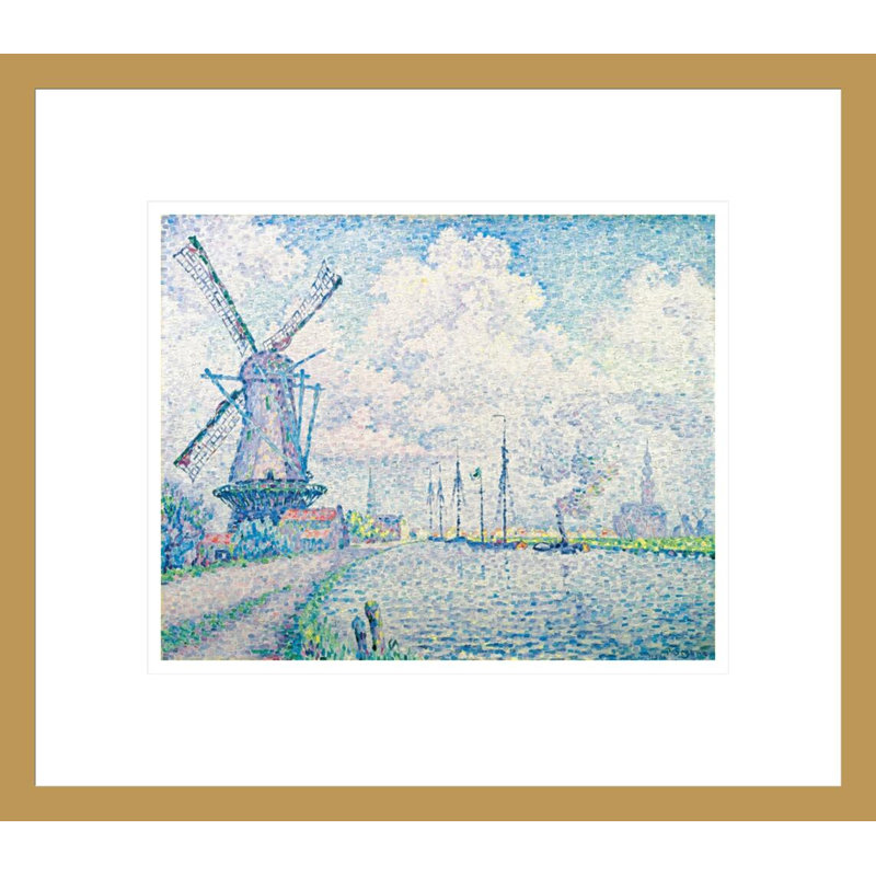 «Canal of Overschie» par Paul Signac - Estampe numérique, H 12,63 po x l 16,75 po