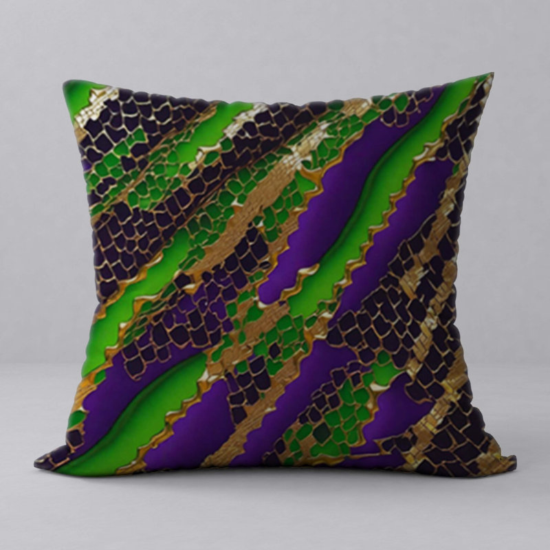 Oreiller New ManosMorenas, caractère et motifs vibrants / taille 18 po x 18 po