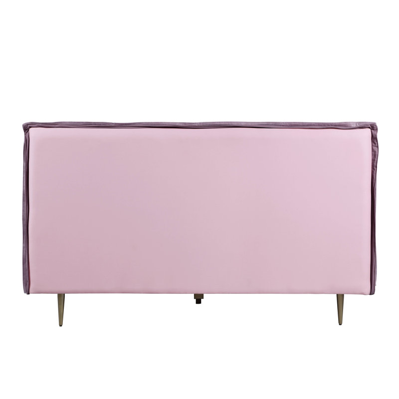 Lamaiyah Low Profile Platform Bed, King, Pink
