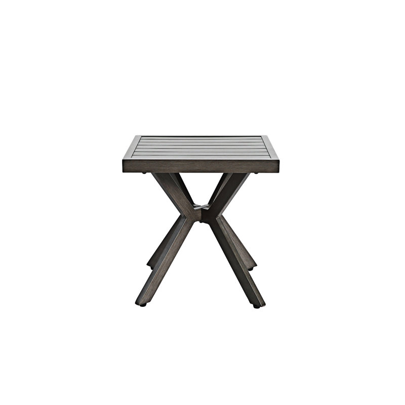 Table en aluminium coulé