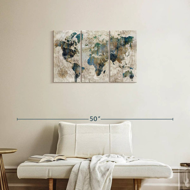Aliaz Stained Celestial Map, 20" H x 33" W