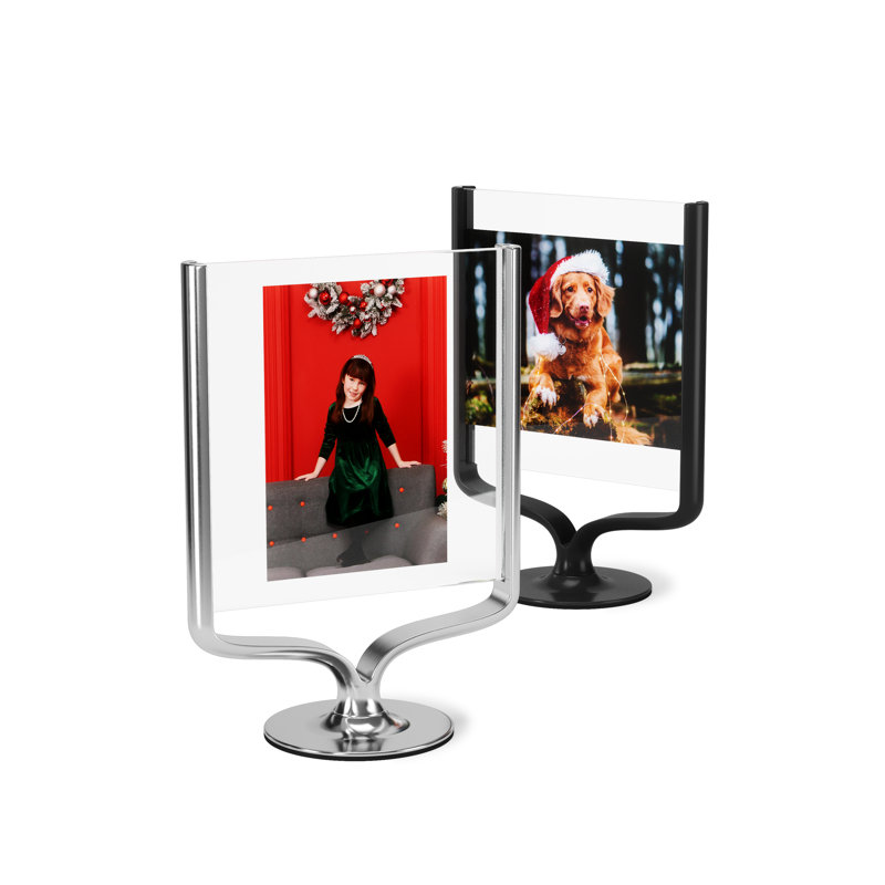 Wishbone Metal Picture Frame, Chrome