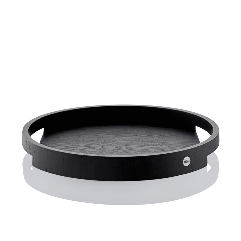 AdHoc Black Serving Tray Aura 15.75", Black