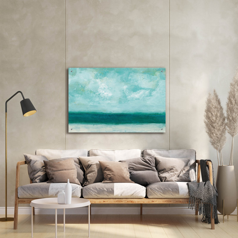 «On The Cape 2» par Cheryl Warrick, art mural en verre acrylique, H 24 po x l 36 po x P 0,2 po