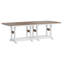 Berlin Gardens Garden Classic Regular Top With White Base Rectangular Counter Height Table-1058096554-1058096545