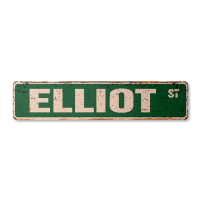 Plaque de rue Elliot Aluminium