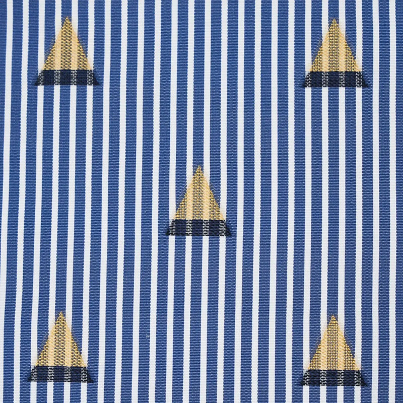 Ludus Stripe Fabric, Blue/ Medium Blue