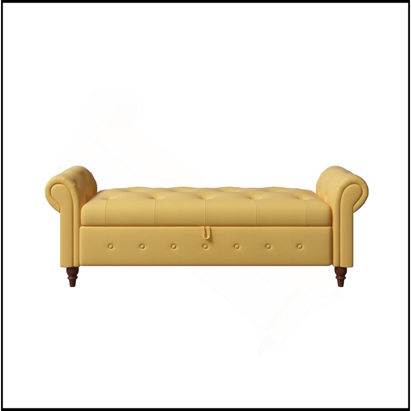 Tissu de banc de lit, Jaune