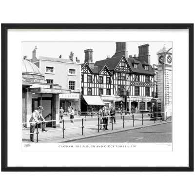 Clapham, The Plough And Clock Tower C1970 by Francis Frith - Single Picture Frame Print