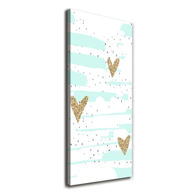 Hearts And Spots - Wrapped Canvas Print